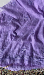 将图像加载到图库查看器中， Women's Lakhnavi Handcrafted Mul Chanderi Unstitched Chikankari Full Suit Material - HONC0328105