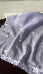 Load image into Gallery viewer, Women's Lakhnavi Handcrafted Cotton Chikankari Unstitched Kurti Fabric - HONC0368466