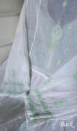 Load image into Gallery viewer, Women's Lakhnavi Handcrafted Mul Chanderi Semi - Stitched Kurta And Dupatta Set - HONC0294982