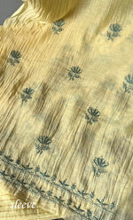 将图像加载到图库查看器中， Women&#39;s Lakhnavi Handcrafted Mul Chanderi Unstitched Kurta And Dupatta Set- HONC0280879
