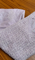 Load image into Gallery viewer, Women&#39;s Lucknowi Handcrafted  Cotton Chikankari Kurti - HONC0301067

