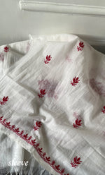Load image into Gallery viewer, Women&#39;s Lakhnavi Handcrafted Mul Chanderi Unstitched Kurta And Dupatta Set - HONC0311225

