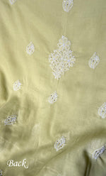 将图像加载到图库查看器中， Women&#39;s Lakhnavi Handcrafted Unstitched Cotton Chikankari Suit Material - HONC0264454

