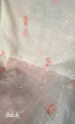 Load image into Gallery viewer, Women's Lakhnavi Handcrafted Unstitched Mul Chanderi Kurta And Dupatta Set - HONC0327490