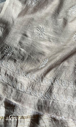 将图像加载到图库查看器中， Women&#39;s Lakhnavi Handcrafted Munga Silk Chikankari Kurta And Dupatta Set- HONC0280927
