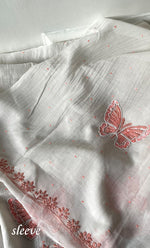 Load image into Gallery viewer, Titlee Women's Lakhnavi Handcrafted Unstitched Mul Chanderi Kurta And Dupatta Set - HONC0304156