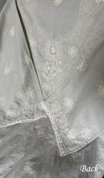 Load image into Gallery viewer, Hiba Women's Lakhnavi Handcrafted Semi- stitched Cotton Chikankari Suit Material - HONC0348838