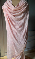 Load image into Gallery viewer, Women&#39;s Lakhnavi Handcrafted Viscose Georgette Chikankari Saree - HONC0301798
