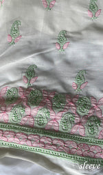 Load image into Gallery viewer, Women&#39;s Lakhnavi Handcrafted Cotton Chikankari Suit Material - HONC0291801
