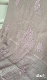 Load image into Gallery viewer, Women's Lakhnavi Handcrafted Mul Chanderi Unstitched Kurta And Dupatta Set - HONC0320358