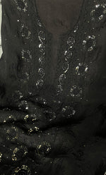 将图像加载到图库查看器中， Women's Lakhnavi Handcrafted Pure Organza Chikankari Unstitched Kurta And Dupatta Set- HONC0328889