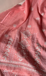 将图像加载到图库查看器中， Women&#39;s Lakhnavi Handcrafted Maheshwari Mul Chanderi Unstitched Kurta And Dupatta Set - HONC0301249
