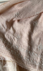 将图像加载到图库查看器中， Women&#39;s Lakhnavi Handcrafted  Maheshwari  Mul Chanderi Unstitched Kurta And Dupatta Set - HONC0275131

