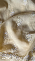 Load image into Gallery viewer, Farah Women&#39;s Lakhnavi Handcrafted Unstitched Cotton Chikankari Suit Material - HONC0298923
