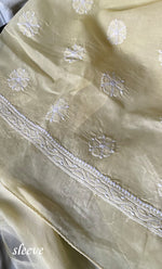Load image into Gallery viewer, Women&#39;s Lakhnavi Handcrafted Unstitched Cotton Chikankari Suit Material - HONC0317402
