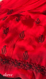 Load image into Gallery viewer, Yumna Women&#39;s Lucknowi Handcrafted Faux-Georgette Chikankari Suit Material - HONC0277970
