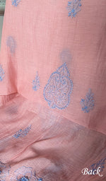 Load image into Gallery viewer, Women's Lakhnavi Handcrafted Mul Chanderi Unstitched Kurta And Dupatta Set - HONC0320355