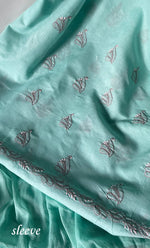 Load image into Gallery viewer, Women&#39;s Lakhnavi Handcrafted Unstitched Cotton Chikankari Suit Material - HONC0316588
