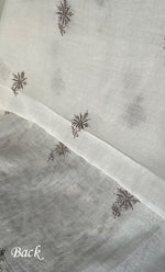 将图像加载到图库查看器中， Saanvi Women's Lakhnavi Handcrafted Mul Chanderi Unstitched Kurta And Dupatta Set- HONC0337747