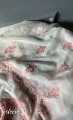 将图像加载到图库查看器中， Women&#39;s Lakhnavi Handcrafted Mul Chanderi UnStitched Kurta And Dupatta Set - HONC0300406
