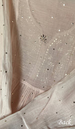 将图像加载到图库查看器中， Khushi Women&#39;s Lakhnavi Handcrafted Mul Chanderi Chikankari Semi - Stitched Kurta Dupatta Set - HONC0248166
