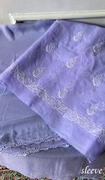 Load image into Gallery viewer, Women's Lakhnavi Handcrafted Cotton Unstitched Chikankari Suit Material - HONC0360788