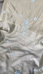 Load image into Gallery viewer, Women's Lakhnavi Handcrafted Chanderi Silk Unstitched Chikankari Full Suit - HONC0350702