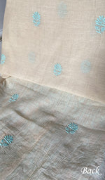 Load image into Gallery viewer, Women's Lakhnavi Handcrafted Mul Chanderi Unstitched Chikankari Full Suit - HONC0334733