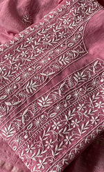 Load image into Gallery viewer, Women&#39;s Lakhnavi Handcrafted Mul Chanderi Semi - Stitched Anarkali And Dupatta Set - HONC0304463
