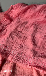 将图像加载到图库查看器中， Women&#39;s Lakhnavi Handcrafted Mul Chanderi UnStitched Kurta And Dupatta Set - HONC0278915
