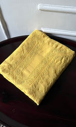 将图像加载到图库查看器中， Lucknowi Handcrafted Viscose Georgette Chikankari Unstitched Men's Kurta Fabric - HONC0282441`