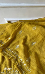 Load image into Gallery viewer, Women&#39;s Lakhnavi Handcrafted Tissue Chanderi Unstitched Chikankari Kurta And Dupatta Set - HONC0270060
