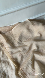 Load image into Gallery viewer, Women's Lakhnavi Handcrafted Mul Chanderi Unstitched Chikankari Full Suit Material - HONC0345053
