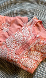 将图像加载到图库查看器中， Women&#39;s Lucknowi Handcrafted Cotton Chikankari Kurti - HONC0301016
