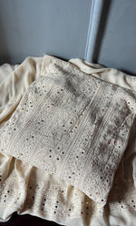 将图像加载到图库查看器中， Women&#39;s Lucknowi Handcrafted Viscose Georgette Semi - Stitched Chikankari Anarkali Full suit  - HONC0311032
