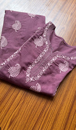 将图像加载到图库查看器中， Women&#39;s Lucknowi Handcrafted Cotton Chikankari Kurti - HONC0301049
