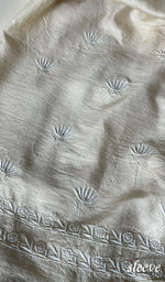 Load image into Gallery viewer, Women&#39;s Lakhnavi Handcrafted Munga Silk Chikankari Kurta And Dupatta Set- HONC0259743
