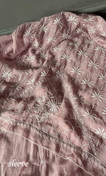 Load image into Gallery viewer, Women&#39;s Lakhnavi Handcrafted Mul Chanderi Unstitched Kurta And Dupatta Set - HONC0310609
