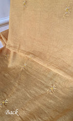 Load image into Gallery viewer, Women's Lakhnavi Handcrafted Mul Chanderi Unstitched Chikankari Full Suit Material - HONC0328113