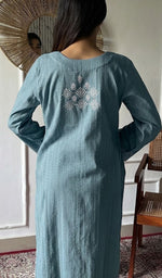 Prisha Women's Lakhnavi Handcrafted Cotton Chikankari Kurti - HONC033333