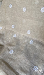 Load image into Gallery viewer, Women's Lakhnavi Handcrafted Unstitched Cotton Chikankari Kurta Dupatta Set - HONC0352437