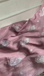 将图像加载到图库查看器中， Women's Lakhnavi Handcrafted Mul Chanderi Unstitched Kurta And Dupatta Set- HONC0362576