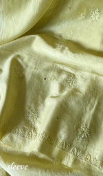 Load image into Gallery viewer, Women&#39;s Lakhnavi Handcrafted Mul Chanderi Chikankari Full Suit Material - HONC0282295
