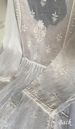 Load image into Gallery viewer, Women's Lakhnavi Handcrafted Mul Chanderi Semi - Stitched Kurta And Dupatta Set -  HONC0343195