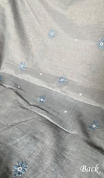 将图像加载到图库查看器中， Women's Lakhnavi Handcrafted Mul Chanderi Unstitched Chikankari Full Suit- HONC0354632