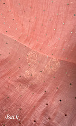 将图像加载到图库查看器中， Women's Lakhnavi Handcrafted Mul Chanderi Unstitched Chikankari Full Suit Material - HONC0320777