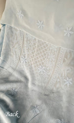 Load image into Gallery viewer, Women's Lakhnavi Handcrafted Viscose Georgette Chikankari Full Suit Material - HONC0317918