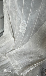 Load image into Gallery viewer, Women's Lakhnavi Handcrafted Mul Chanderi Semi - Stitched Anarkali And Dupatta Set - HONC0328252