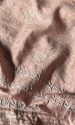 Load image into Gallery viewer, Women&#39;s Lakhnavi Handcrafted Munga Silk Chikankari Kurta And Dupatta Set- HONC0282782
