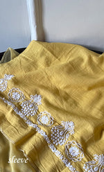 Load image into Gallery viewer, Women&#39;s Lakhnavi Handcrafted Unstitched Cotton Chikankari Suit Material - HONC0317001
